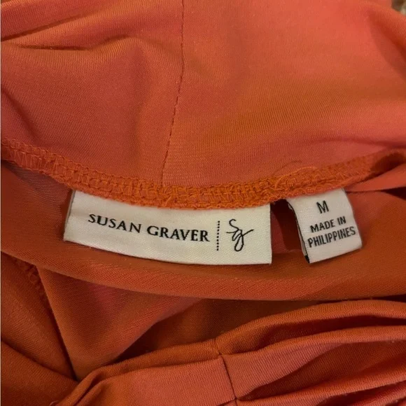 Susan Graver Women’s Blouse with Standup Collar Mock Turtleneck Size Medium - Picture 2 of 4